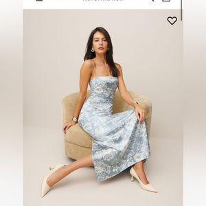 Reformation Frankie Silk Dress new with tags. Never worn